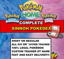 Image of Complete/Full Sinnoh Pokedex - Pokemon Brilliant Diamond/Shining Pearl HOME