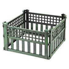 Image of Plastic Fence Panels Garden Outdoor Lawn Edging Plant Border Landscape