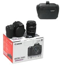 Image of Canon EOS 250D Camera + EF-S 18-55mm f/4-5.6 IS STM Lens + Bag
