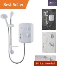 Image of Luxury 8.5 KW Electric Shower with Single Handle Control & Easy-Clean Feature