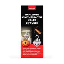 Image of Rentokil Clothes Moth Killer Hanging Diffuser Unit Lasts Up To 3 Months - 2 Refi