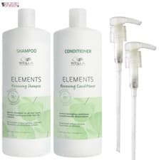 Image of Wella Elements Renewing Shampoo & Conditioner 2x 1000ml + Pumps