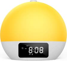 Image of Sunrise Alarm Clock, Wake-Up Light, 9Min Snooze, Bedroom Night Lamp, 25 Soothing