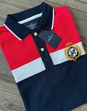 Image of HACKETT CREST BADGE POLO SHIRT SIZE SMALL RETAIL £85 BNWT