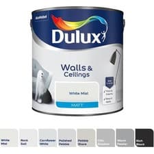 Image of Dulux Paint Shades of Grey Walls & Ceilings Matt Emulsion 2.5 Litres