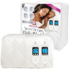 Image of Heated Blanket Electric Mattress Cover Size King SuperKing Double Single