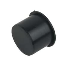 Image of FloPlast Push Fit Waste Socket Plug 32mm Black (Pack of 10)