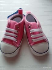 Image of Baby's Pink ' Converse' Style Sneakers UK 4.5