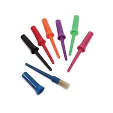 Image of Shires Ezi-Groom Plastic Hoof Oil Brush With Cap - Multiple Colours