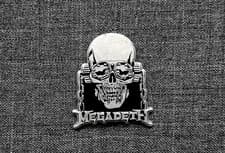 Image of Megadeth - Vic Rattlehead Official Metal Pin Badge - 2 Pin Back & Enamelled