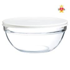 Image of Luminarc Empilable Stacking Bowl With Lid Clear 20cm 1PCS