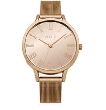 Image of Oasis Ladies 36 mm Rose Gold Quartz Watch Aluminium Strap B1624