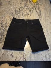 Image of Jack and Jones JJ Rick Medium Denim Shorts 31-32" Button-Fly Straight