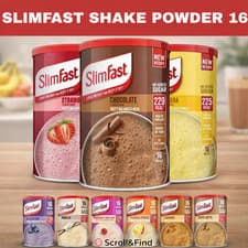 Image of SLIMFAST SHAKE POWDER 16 SERVINGS for Balanced Diet Plan All flavours