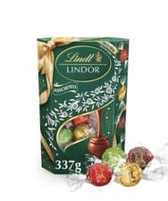 Image of Lindt Lindor Assorted Chocolate Truffles Festive Treat 337g Milk White Pistachio
