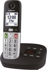 Image of Panasonic KX-TGU430EB Digital Cordless Landline Phone with Answering Machine, Ba