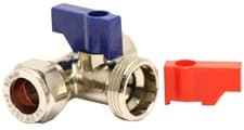 Image of Plumbsure V354QV3 15mm Compression Tee Washing Machine Pipe Connector Metal