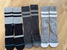 Image of Stance stripe crew socks L 3-pack