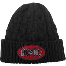 Image of AC/DC ‘Oval Logo’ Black Beanie – Official Licensed Unisex Hat
