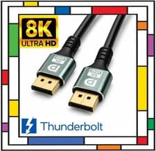 Image of 1.8M 8K Displayport DP To Displayport Male Cable Adapter DisplayPort 60Hz