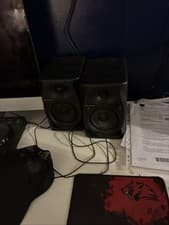 Image of Pioneer DM-40 Studio DJ Monitor Desktop Speakers White Pair with Bluetooth