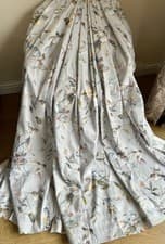 Image of STUNNING BRAND NEW VOYAGE MAISON  DAWN GREY LINEN CURTAINS