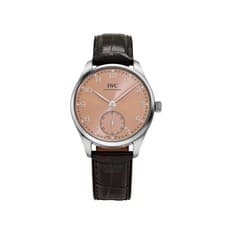 Image of IWC Portugieser Automatic 40 IW358313 Stainless Steel Salmon Dial (2023)