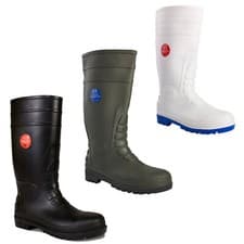 Image of UNISEX STEEL TOE CAP WELLINGTONS SAFETY WATER PROOF WORK BOOTS ANTI SLIP WELLIES