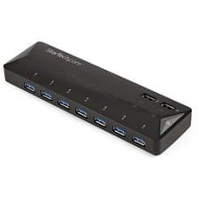 Image of Startech 7-Port Usb 3.0 Hub Plus Dedicated Charging Ports 2 X 2.4A Ports Desktop