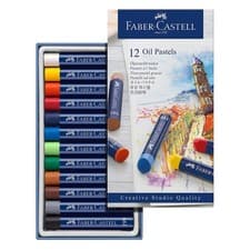 Image of Faber-Castell Creative Studio Oil Pastel Crayons – 12 Vibrant Colors 12 Count (P