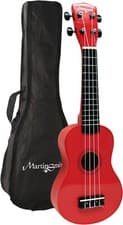 Image of Martin Smith Soprano Ukulele with Ukulele Bag & Chord Book UK-212-RD