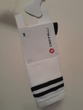Image of Castelli Mens Cycling Originale 18 Summer Cycling Socks S/M White