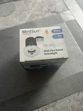 Image of Downlight Silver Fixed 65mm Cutout IP65 Chrome Plated MiniSun 18847