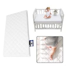 Image of SNUZPOD 2 Bedside Crib with 80x36x5 cm Mattress Anti Allergy Breathable Quilted