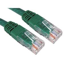 Image of Cables Direct UTP Cat6 20m networking cable Green U/UTP (UTP)