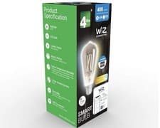 Image of 4x 4lite WiZ Smart LED Bulb A60 Smoky White E27 WiFi Alexa, Google Compatible