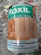 Image of Roxil Wood Protection Cream - Instant Waterproofing Clear Treatment, Weatherproo