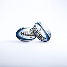Image of Gilbert Rugby Omega Match Ball White / Blue / Black Size 3, 4, 5 - Free P&P