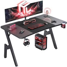 Image of Gaming Desk, Computer Desk, Gamer Desk, Gaming Table, Computer Table, Black
