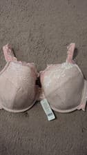 Image of 38F IVORY MIX BOUX AVENUE UNDERWIRED SCALLOP PLUNGE BRA BNWOT RRP £32 SALE