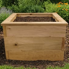 Image of Premium Red Cedar Wooden Raised Garden Bed