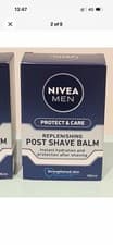 Image of 2 x Nivea Men - Protect & Care - Replenishing Post Shave Balm - 100ml