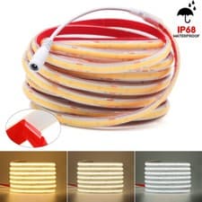 Image of IP68 Waterproof COB Neon Strip 12V 24V 320Led/M Flexible Tape Home Outdoor Light