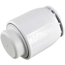 Image of HD62/15W Hep2O Demountable Pipe Stop-End Cap White 15mm
