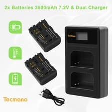 Image of 2x NP-FM500H Battery+Charger for Sony Alpha SLT-A77 SLT-A99 DSLR-A850 A900 A700