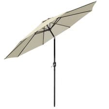 Image of 2.7M Round Garden Parasol Sun Shade Outdoor Patio Umbrella with Crank Tilt