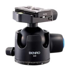 Image of Benro G3 Tripod Ball head (BEN-G3) Low Profile Anodised with PU70 QR Plate