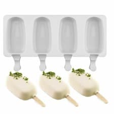 Image of Silicone Ice Cream Mould Popsicle Lolly Frozen Dessert Maker Cakesicles Tray 4