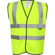Image of Hi Viz Vest High Vis Safety | YELLOW ORANGE | EN471 Waistcoat Visibility Jacket