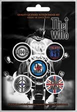 Image of The Who Quadrophenia Button Set Badge Pack NEU & OFFICIAL!